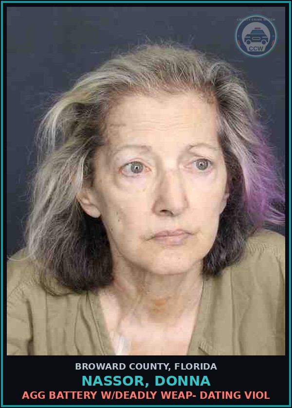 Booking mugshot of NASSOR, DONNA in Broward County