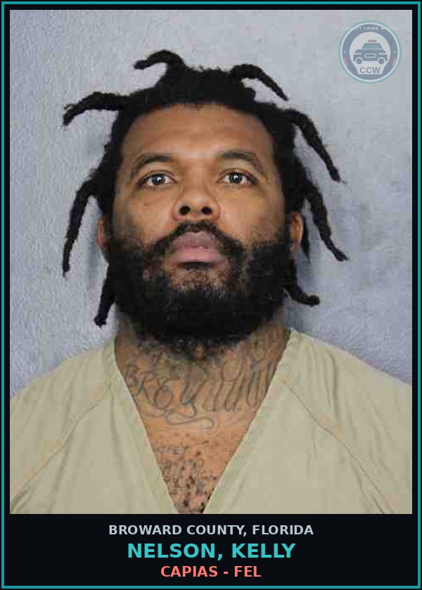 Booking mugshot of NELSON, KELLY in Broward County