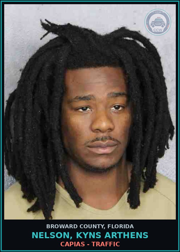 Booking mugshot of NELSON, KYNS ARTHENS in Broward County