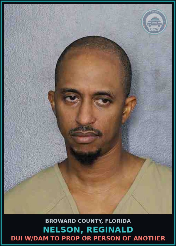 Booking mugshot of NELSON, REGINALD in Broward County