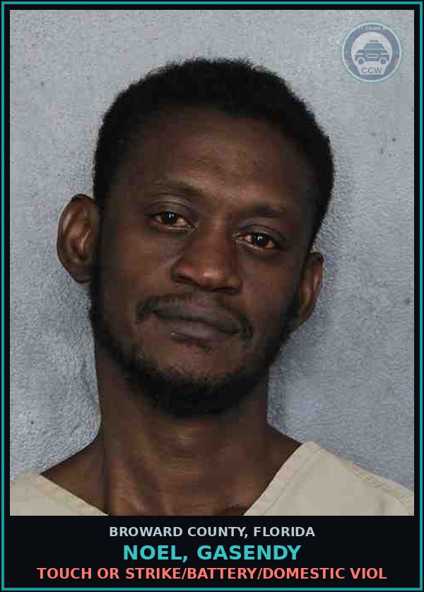 Booking mugshot of NOEL, GASENDY in Broward County