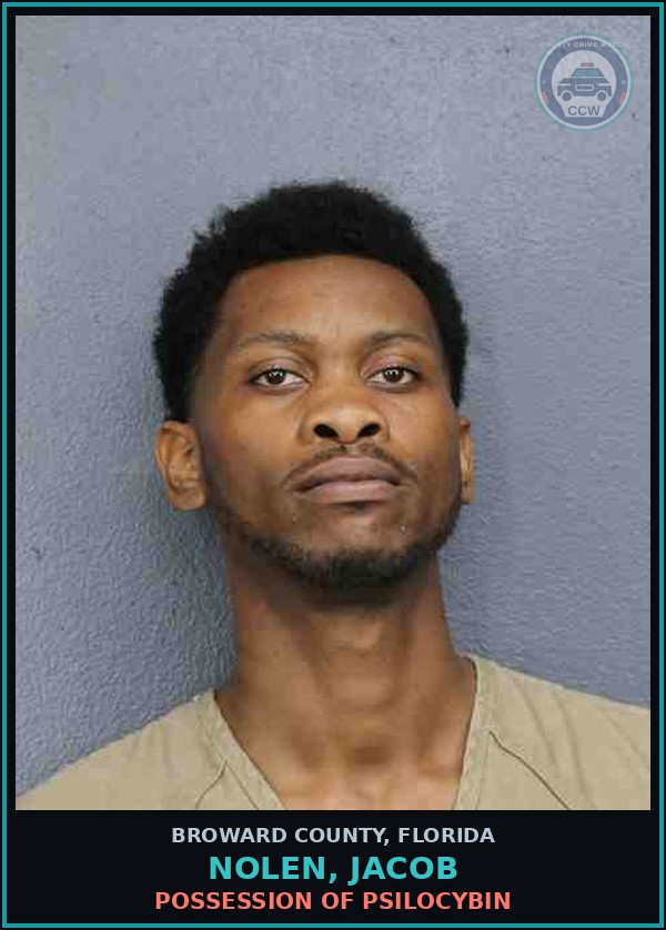 Booking mugshot of NOLEN, JACOB in Broward County