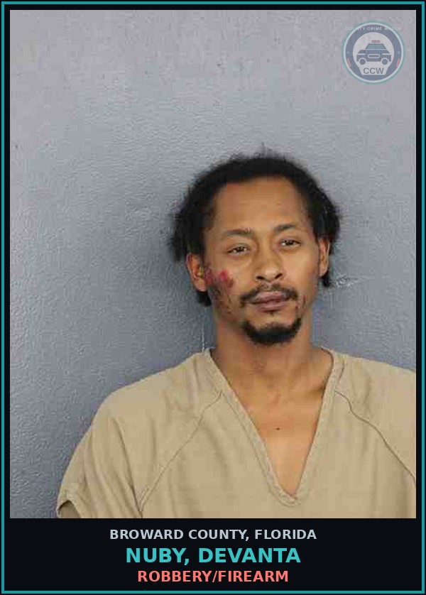 Booking mugshot of NUBY, DEVANTA in Broward County