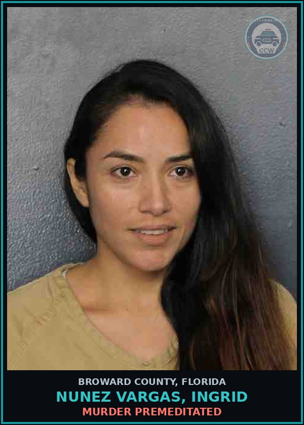 Booking mugshot of NUNEZ VARGAS, INGRID in Broward County