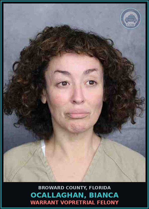 Booking mugshot of OCALLAGHAN, BIANCA in Broward County