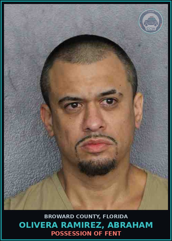 Booking mugshot of OLIVERA RAMIREZ, ABRAHAM in Broward County