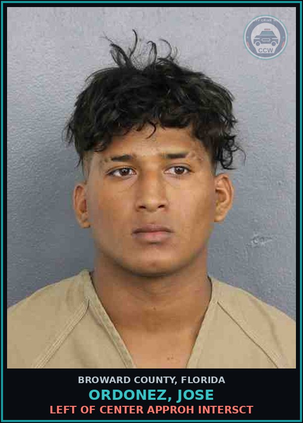 Booking mugshot of ORDONEZ, JOSE in Broward County