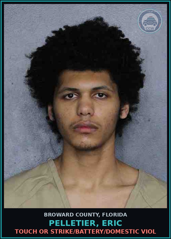 Booking mugshot of PELLETIER, ERIC in Broward County