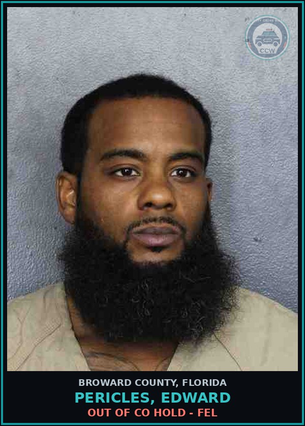 Booking mugshot of PERICLES, EDWARD in Broward County