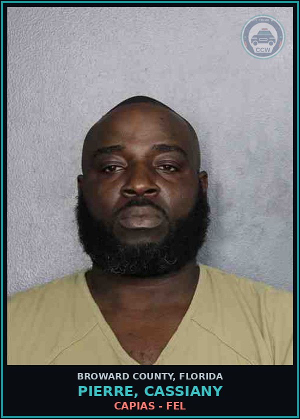 Booking mugshot of PIERRE, CASSIANY in Broward County