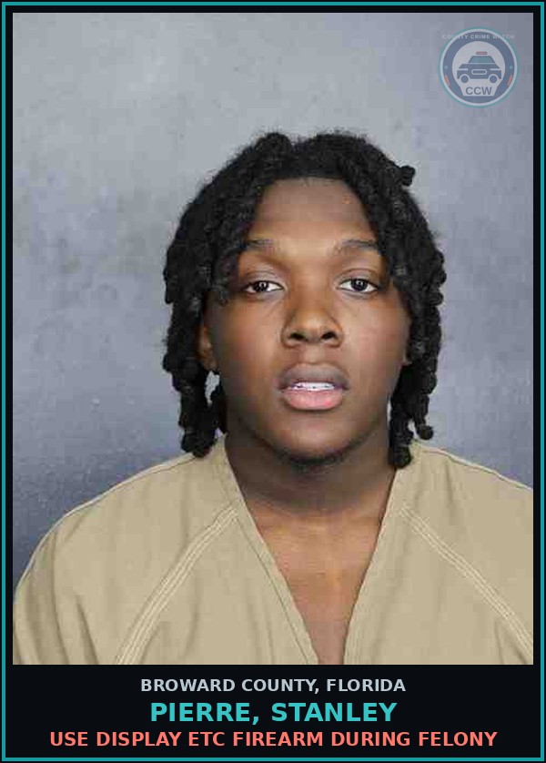 Booking mugshot of PIERRE, STANLEY in Broward County