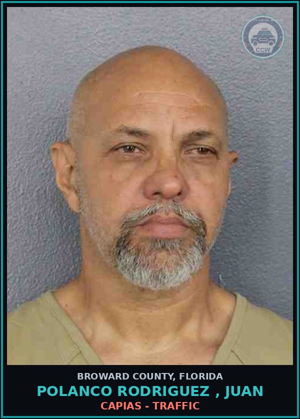 Booking mugshot of POLANCO RODRIGUEZ , JUAN in Broward County