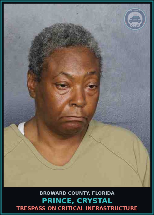Booking mugshot of PRINCE, CRYSTAL in Broward County