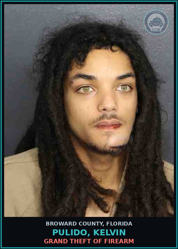 Booking mugshot of PULIDO, KELVIN in Broward County