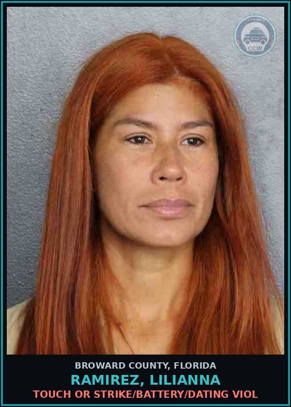 Booking mugshot of RAMIREZ, LILIANNA in Broward County