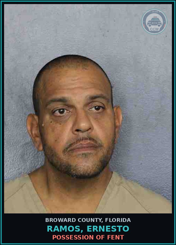 Booking mugshot of RAMOS, ERNESTO in Broward County