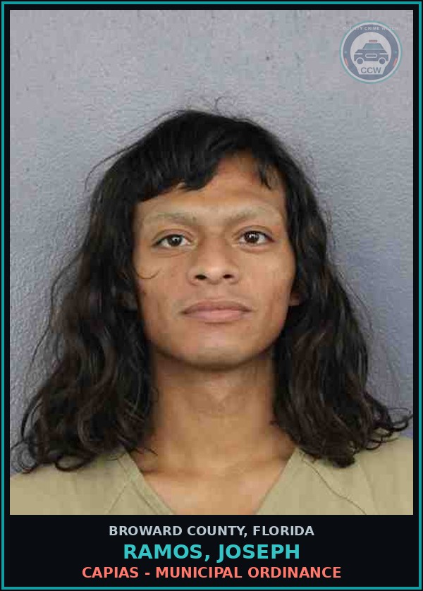 Booking mugshot of RAMOS, JOSEPH in Broward County