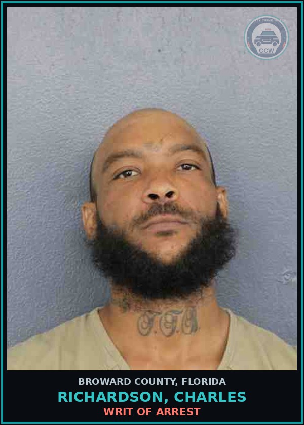 Booking mugshot of RICHARDSON, CHARLES in Broward County