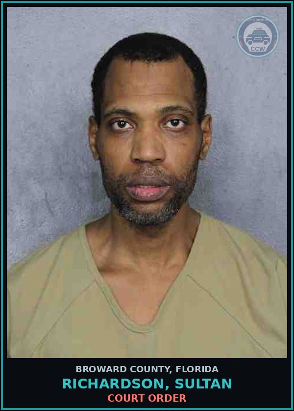 Booking mugshot of RICHARDSON, SULTAN in Broward County