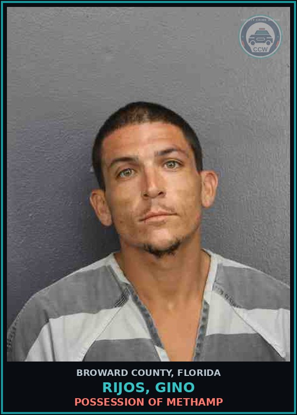 Booking mugshot of RIJOS, GINO in Broward County
