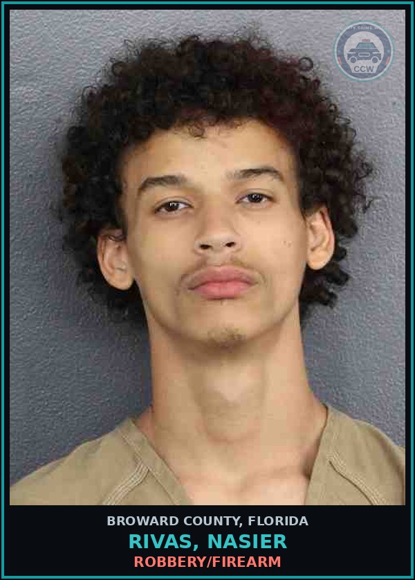 Booking mugshot of RIVAS, NASIER in Broward County