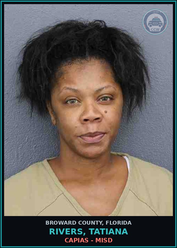 Booking mugshot of RIVERS, TATIANA in Broward County