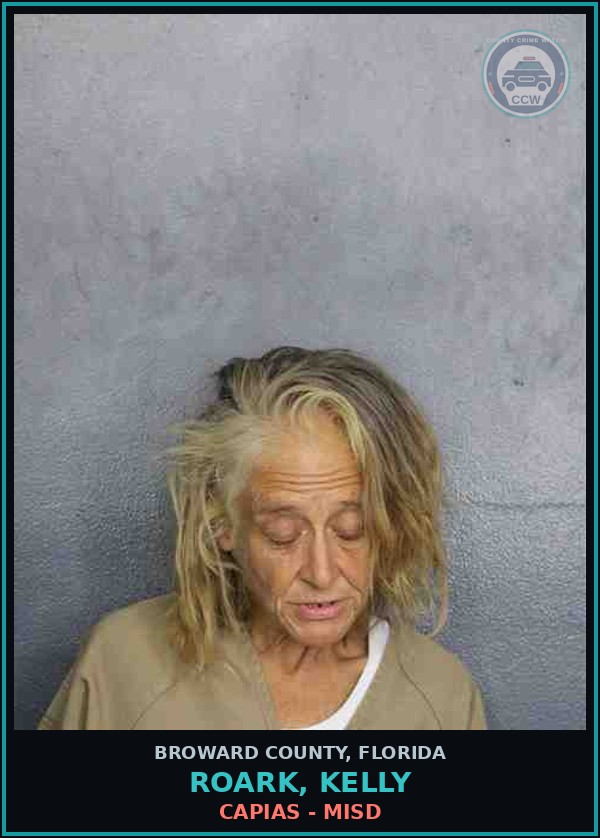 Booking mugshot of ROARK, KELLY in Broward County
