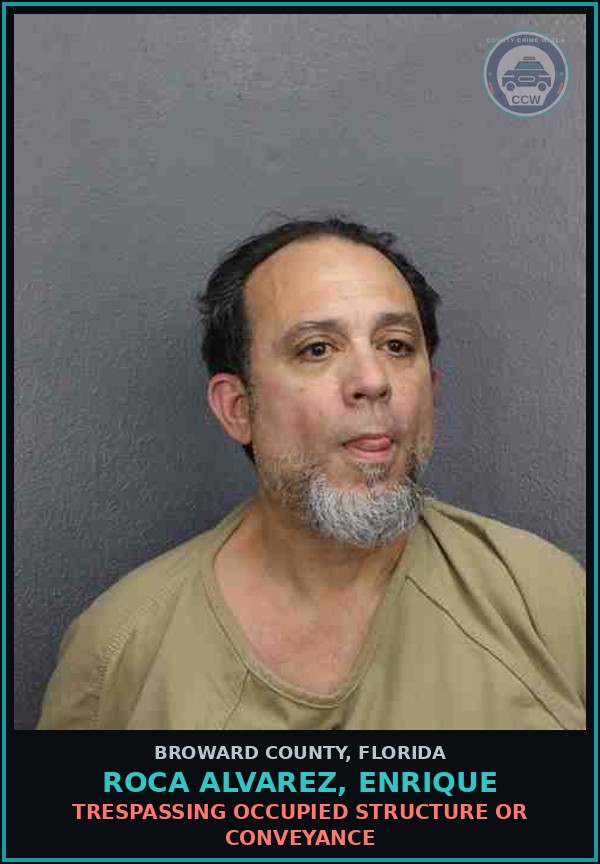 Booking mugshot of ROCA ALVAREZ, ENRIQUE in Broward County