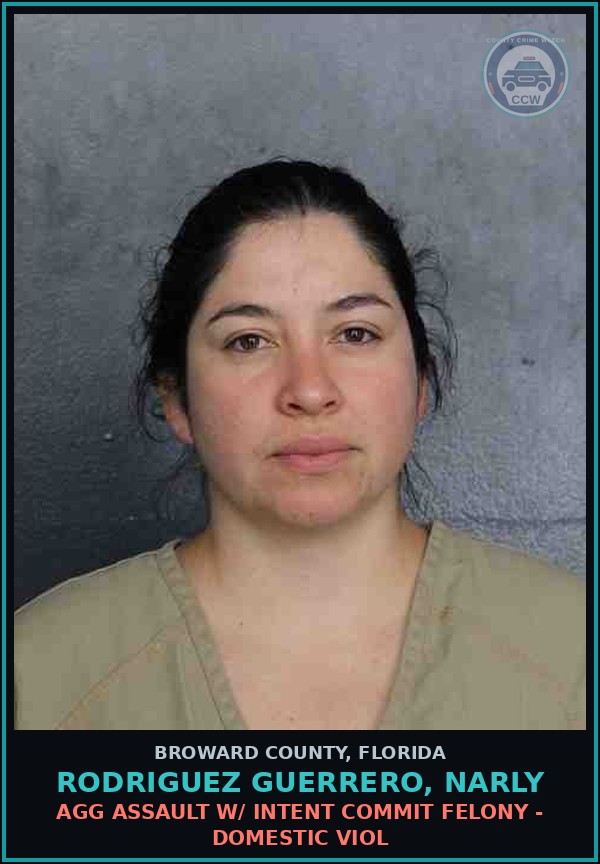 Booking mugshot of RODRIGUEZ GUERRERO, NARLY in Broward County