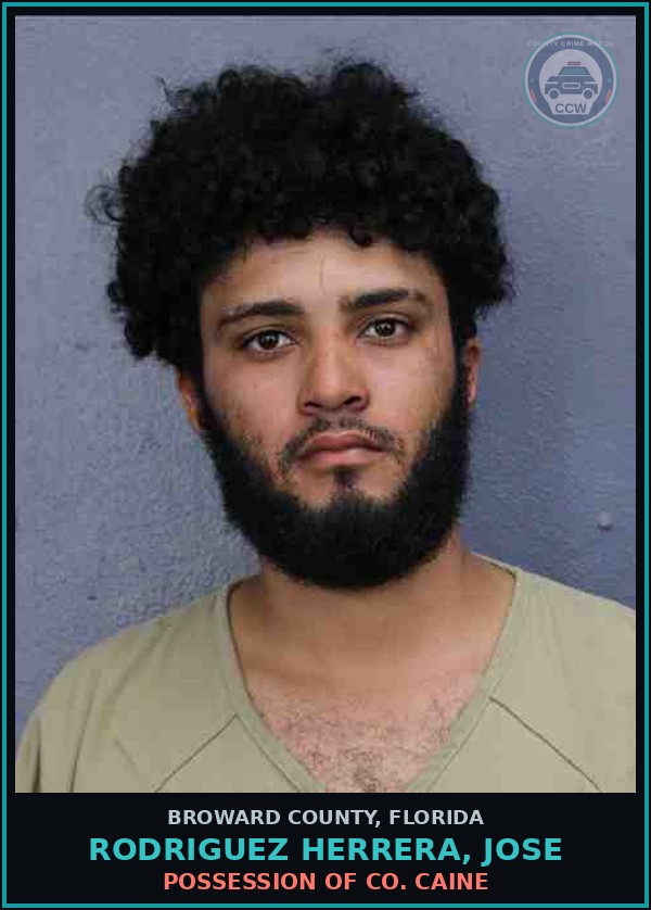 Booking mugshot of RODRIGUEZ HERRERA, JOSE in Broward County