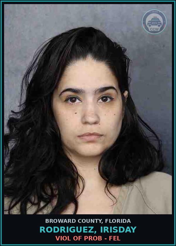 Booking mugshot of RODRIGUEZ, IRISDAY in Broward County
