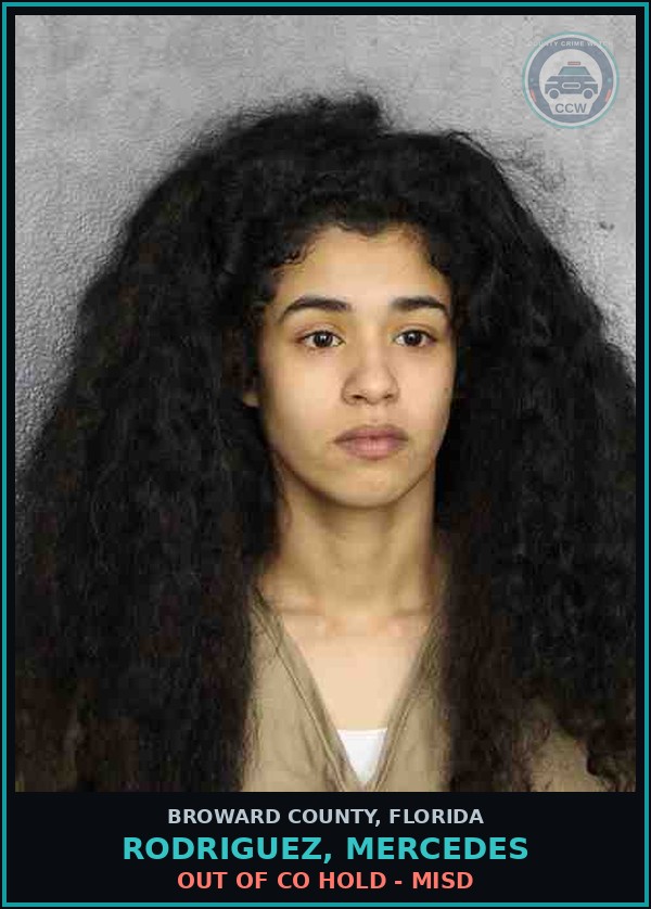 Booking mugshot of RODRIGUEZ, MERCEDES in Broward County