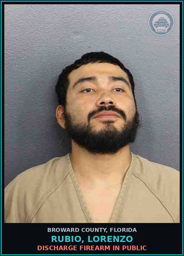 Booking mugshot of RUBIO, LORENZO in Broward County