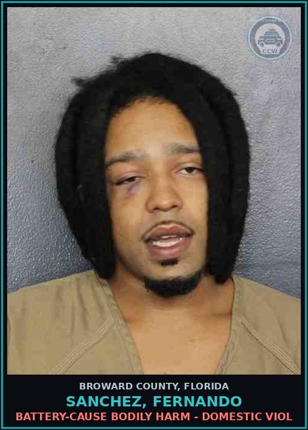Booking mugshot of SANCHEZ, FERNANDO in Broward County