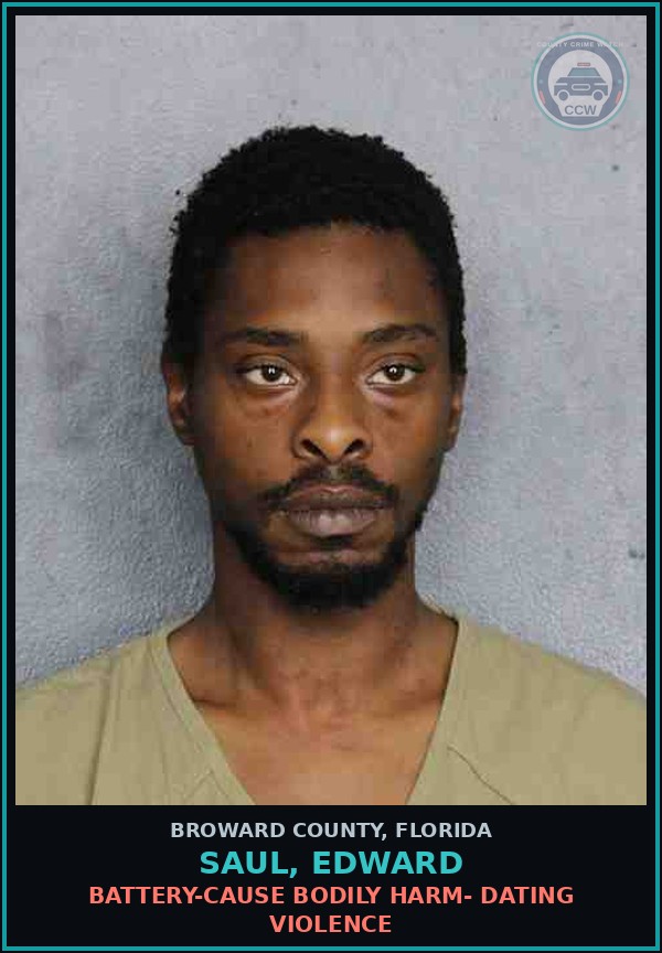 Booking mugshot of SAUL, EDWARD in Broward County