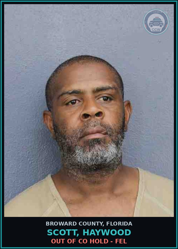Booking mugshot of SCOTT, HAYWOOD in Broward County