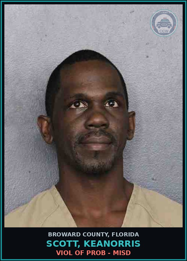 Booking mugshot of SCOTT, KEANORRIS in Broward County