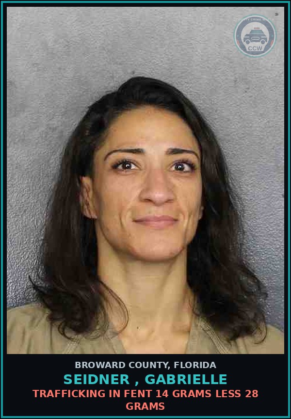 Booking mugshot of SEIDNER , GABRIELLE in Broward County