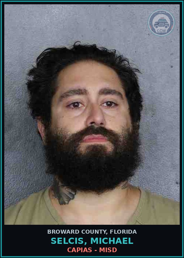 Booking mugshot of SELCIS, MICHAEL in Broward County