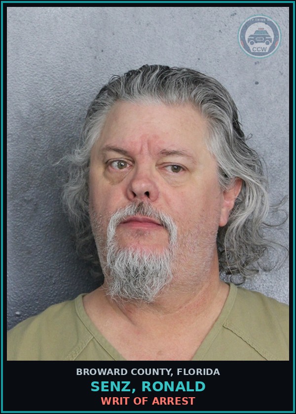 Booking mugshot of SENZ, RONALD in Broward County