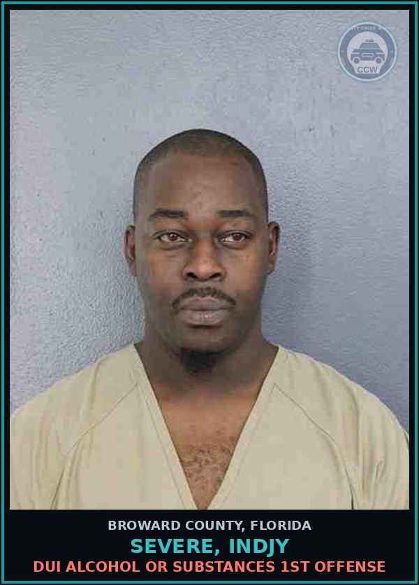 Booking mugshot of SEVERE, INDJY in Broward County