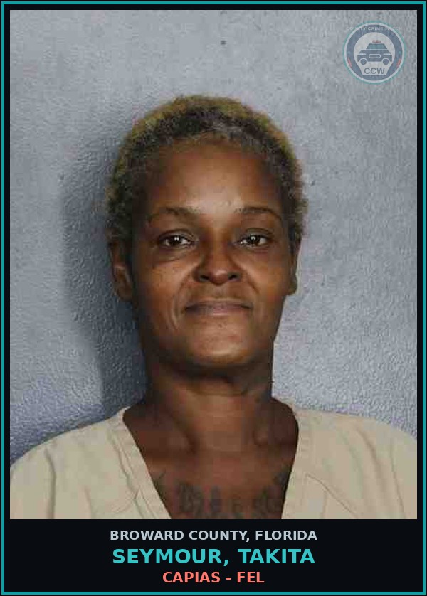Booking mugshot of SEYMOUR, TAKITA in Broward County