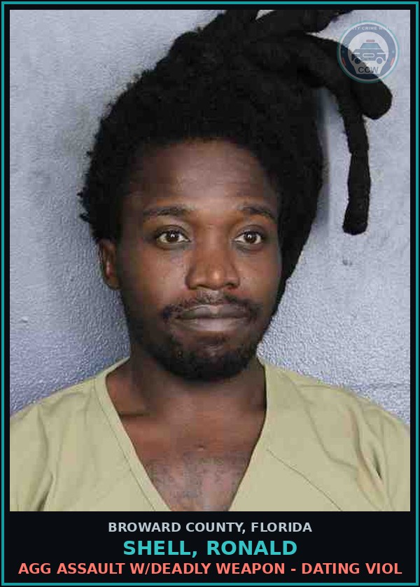 Booking mugshot of SHELL, RONALD in Broward County