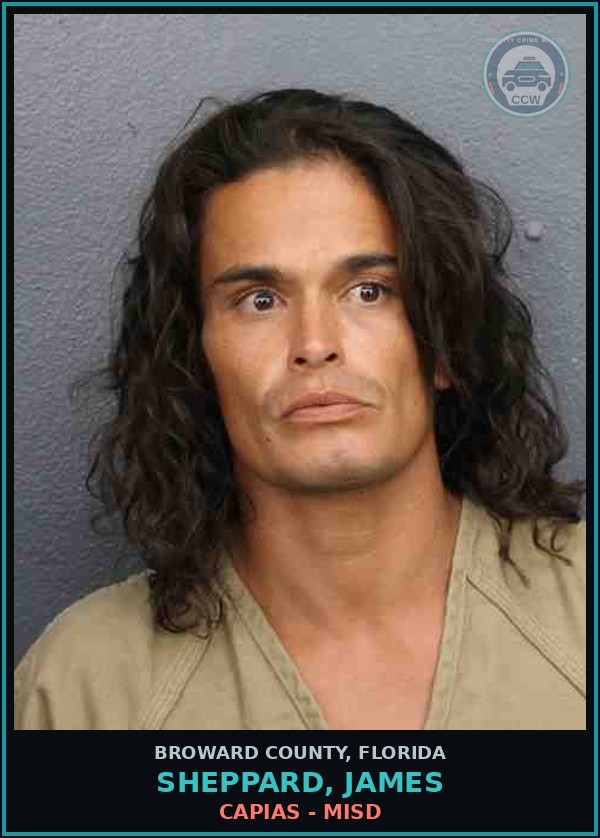 Booking mugshot of SHEPPARD, JAMES in Broward County