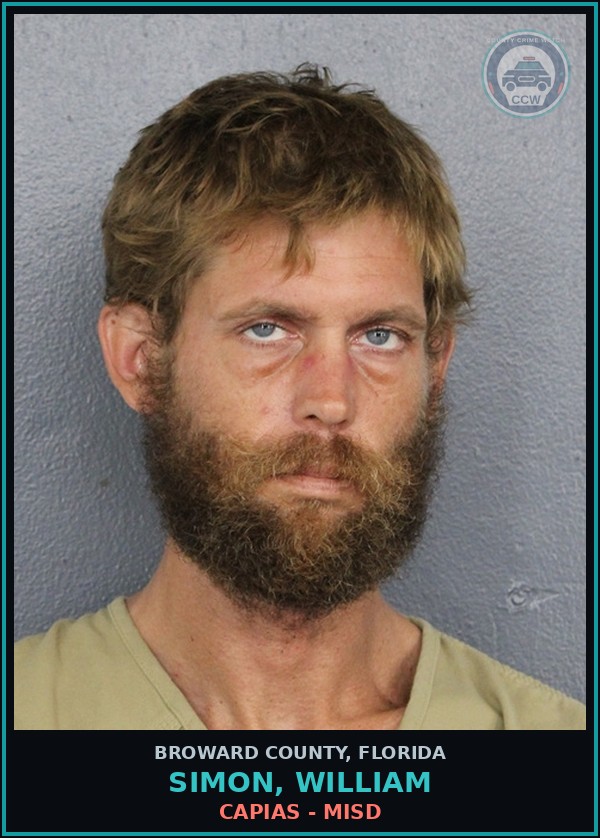 Booking mugshot of SIMON, WILLIAM in Broward County