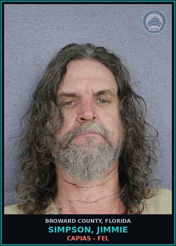 Booking mugshot of SIMPSON, JIMMIE in Broward County