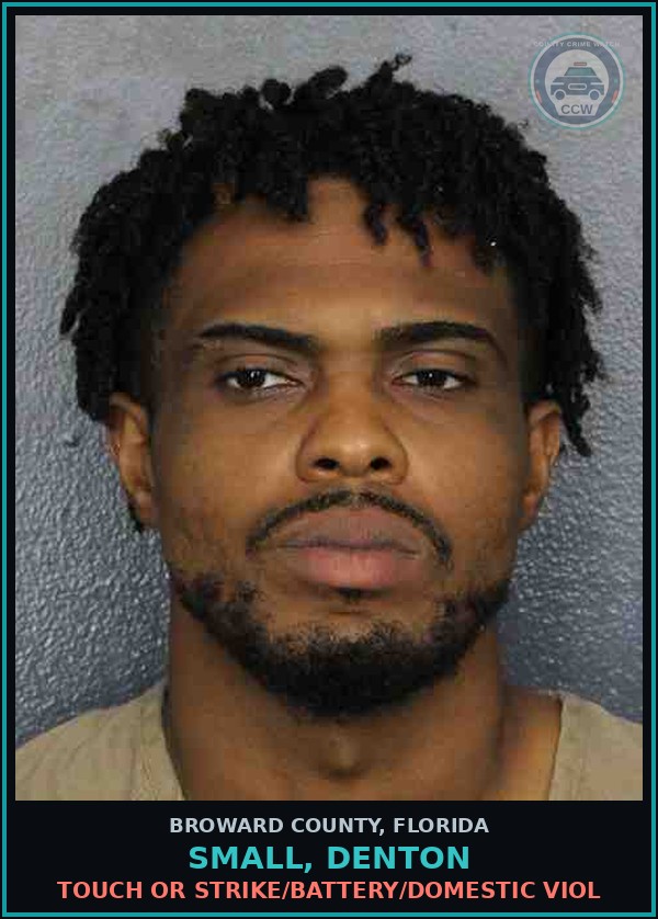 Booking mugshot of SMALL, DENTON in Broward County