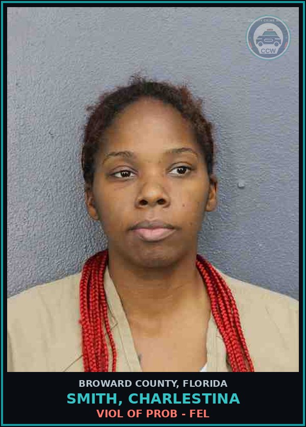 Booking mugshot of SMITH, CHARLESTINA in Broward County