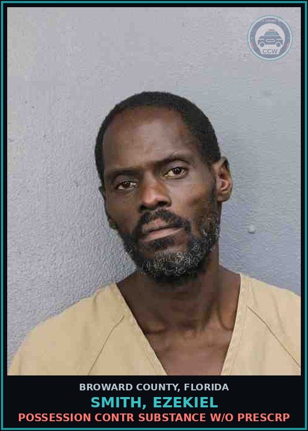 Booking mugshot of SMITH, EZEKIEL in Broward County