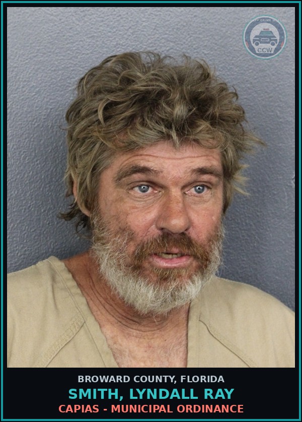 Booking mugshot of SMITH, LYNDALL RAY in Broward County